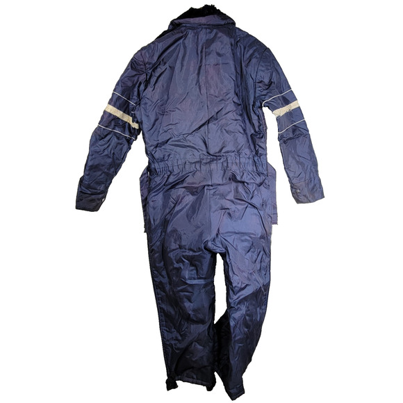 Vintage Guys Actionwear Coveralls S Mens Blue Insulated Workwear Y2k Grunge Fall - Picture 2 of 16